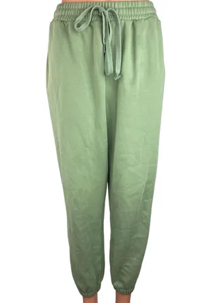 Fabletics Green Go-To Classic Elastic Waist Lounge Sweat pants Jogger Sz XXL thumbnail 1
