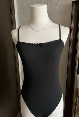 Forever 21 Pointelle Bow Cami Bodysuit thumbnail 1