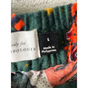 Anthropologie Corinne Lent Tigress Flannel Pajama Pants Large Loungewear Comfort thumbnail 6