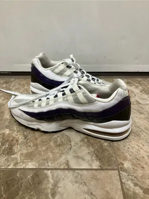 Nike Air Max '95 White/Varsity Red Club Purple Royal 336620-163 Women's SZ 9.5 thumbnail 5