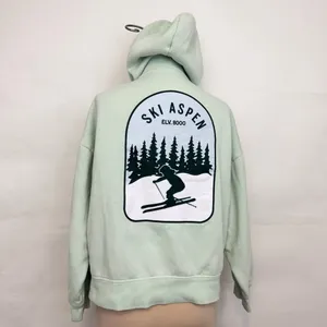 Victoria’s Secret PINK Mint Green Ski Aspen Campus Hoodie Large thumbnail 4