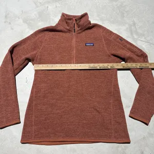 Patagonia Better Sweater Jacket Womens Size Large Fleece 1/4 Zip Burnt Orange thumbnail 4