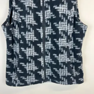 Columbia Vest Womens XL Black Gray Fleece Full Zip Pockets Outdoor Layer Warm thumbnail 5