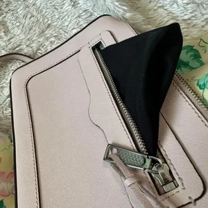 Rebecca Minkoff Avery Mini Crossbody Bag Vintage Pink Silver Hardware Purse thumbnail 4