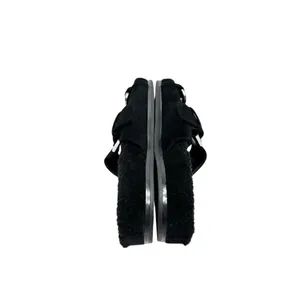 Marc Fisher LTD Fresno‎ Black Leather Faux Fur Chain Slide Sandals Size 6 thumbnail 7