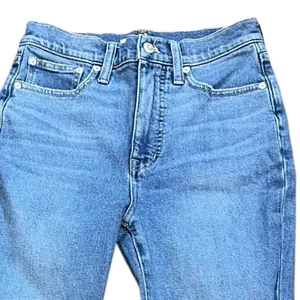 Madewell‎ The MomJean Denim Tapered Leg Jeans Leacrest Wash High Waist Size 26 thumbnail 2