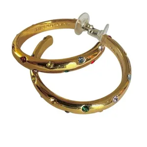 Alison Lou x J.Crew Crystal Hoop Earrings thumbnail 3