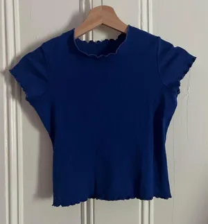 Brandy Melville Blue Lettuce Trim Tank Top thumbnail 1