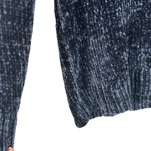 Orvis Navy Blue Textured Long Sleeve Knit Pullover Warm Sweater Women Sz M thumbnail 4