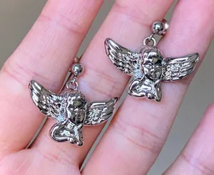 Handmade Kawaii y2k romance style angel/cherub dangle earring🌙👼 thumbnail 3