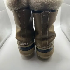 Sorel Manitou Vintage Winter Snow Boots Leather Rubber Wool Liner Made in Canada thumbnail 8