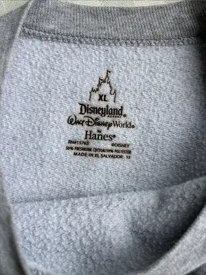 Vintage Mickey Mouse Disney Y2K Crewneck Sweatshirt Gray Unisex XL Vtg 2000s thumbnail 6