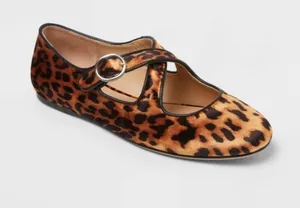 A New Day Women’s Tasmin Leopard Print Flats thumbnail 1