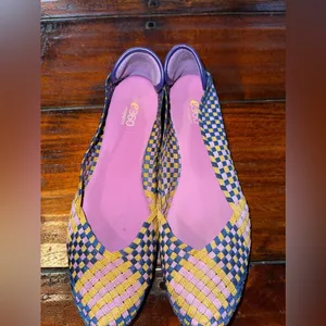 ECU EASY SPIRIT e360 ESGIBBY WOMEN 9.5 BALLET FLATS PURPLE MULTICOLOR thumbnail 2