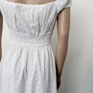 [Billy J] Tania White Eyelet Lace Puff Sleeve Square Neck Midi Dress NWT Size 16 thumbnail 7