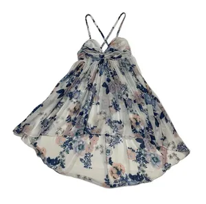 Free People Mirage Floral Printed Babydoll Minidress - White Multi - XS thumbnail 4