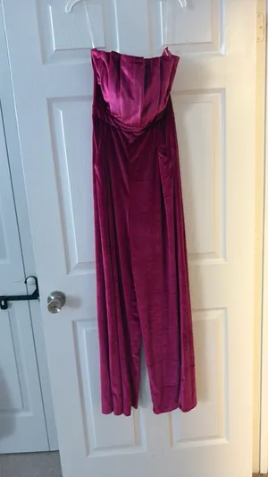 Burgundy Jumpsuit  thumbnail 2