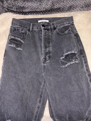 PacSun Women's Ultra High Rise Slim Distressed Jeans, Size 27 thumbnail 2