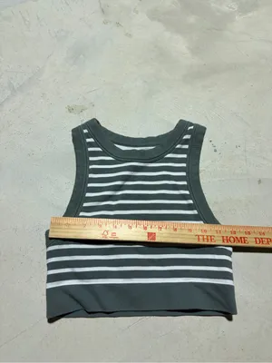 Aerie offline seamless stretch medium support sports bra striped tank small thumbnail 2