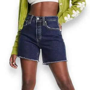 Levi's 501 Mid-Thigh Denim Shorts Size 24 thumbnail 1