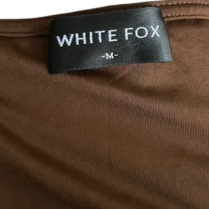 White Fox Brown Cutout Mini Dress Ruched Bodycon Sleeveless Party‎ Cocktail Sz M thumbnail 5