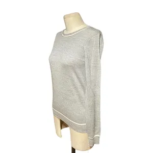 Theory Jaidyn Soft Luster Merino Wool Sweater in‎ Heather Gray Size XS thumbnail 4
