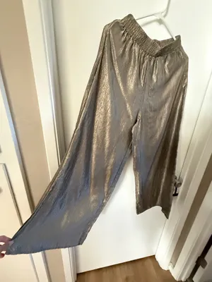 Wide legs pants Gold Size M thumbnail 5
