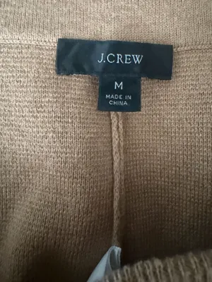 J. Crew Merino Wool Blend High Rise Crop Wide Leg Sweater Knit Pants Medium. thumbnail 4