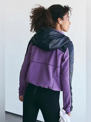 FP Movement‎ Go The Distance Fleece Jacket S Red Violet Black $198 NWT thumbnail 2
