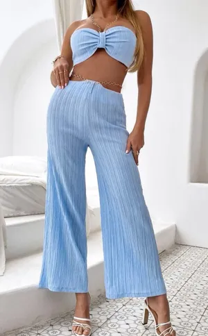 Two Peice Baby Blue Set thumbnail 1
