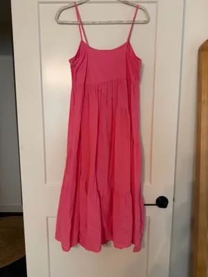 Boutique Pink Spaghetti Strap Maxi Dress thumbnail 5