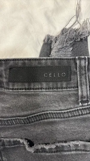 Cello Jeans Distressed Black Denim Jeans thumbnail 3