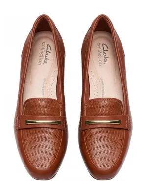 Woman's Loafers Clarks Cinnamon Brown Juliet Aster Loafer Size 9 thumbnail 1