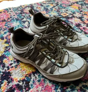 Ryka Lace Up Sneakers Womens 7.5 Gray Brown thumbnail 1