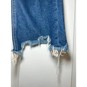 We The Free Maggie Jeans‎ Mid Rise Straight Leg Frayed Hem Dark Wash 25 thumbnail 3