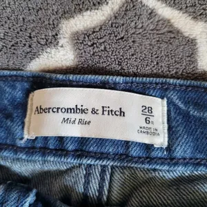 Abercrombie & Fitch Blue Wide Leg Jeans thumbnail 3