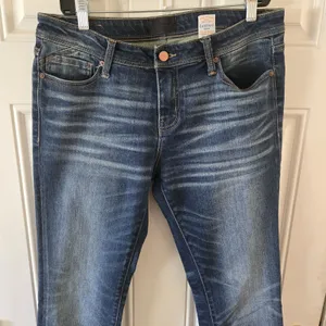 BKE Buckle Black No. 53 Straight Jeans Womens Size 29x32 Candiani Denim Italy thumbnail 3
