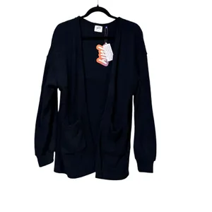 Yitty pet me Fuzzy Open Front Cardigan Pockets‎ Medium NEW thumbnail 3