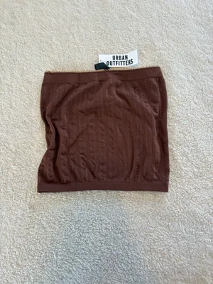 Out From Under Sweet Pea Pointelle Seamless Brown Tube Top thumbnail 2