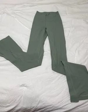 Sage Green Lululemon mini flare Leggings thumbnail 1