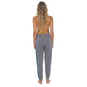 Aviator Nation 5 Stripe Sweatpants Womens XS Heather Grey Rainbow Made USA thumbnail 3