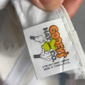 Vintage 1996 Goofy's Hat Co Mickey Mouse Walt Disney World Snapback Cap White thumbnail 7