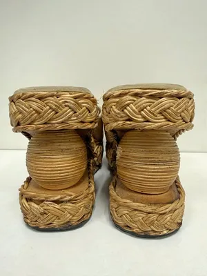*RARE* Vintage Ananias Rattan Sandals thumbnail 6