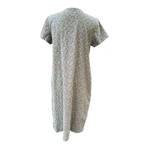 Modest Cottagecore Midi Dress Ditsy Floral Corduroy Pinwale Handmade Prairie thumbnail 8