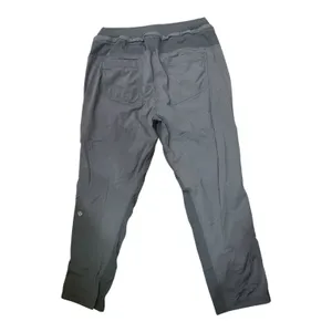 Lululemon Studio Dance Crop / Street to Studio Pant Size 6 • Gray Pinstripe thumbnail 2
