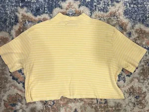 Women’s vintage yellow cropped short sleeve thumbnail 3
