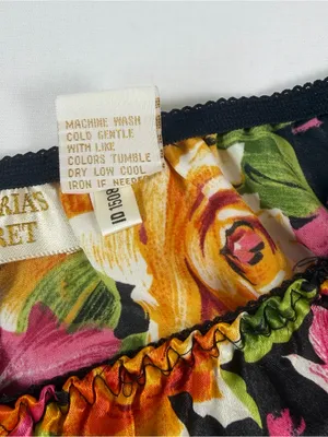 Vintage Gold Label Victoria's Secret Lingerie Floral Shorts Women's Size Large thumbnail 6