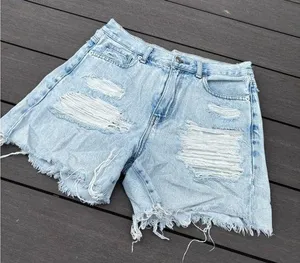 American Eagle Distresse Mom Jean Shorts thumbnail 1