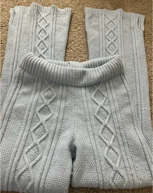 Knit cozy flare pants  thumbnail 2