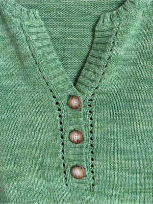 Vintage Eddie Bauer Knit Green Pullover thumbnail 2